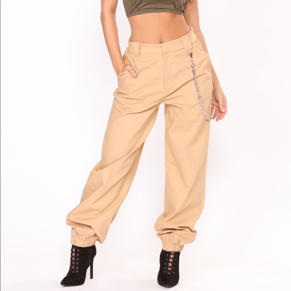 Chained to Your Love Cargo joggers pants